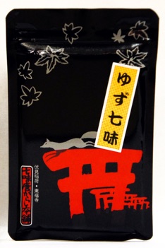 Yuzu Shichimi-Fushimi Inari Shrine designs on the package